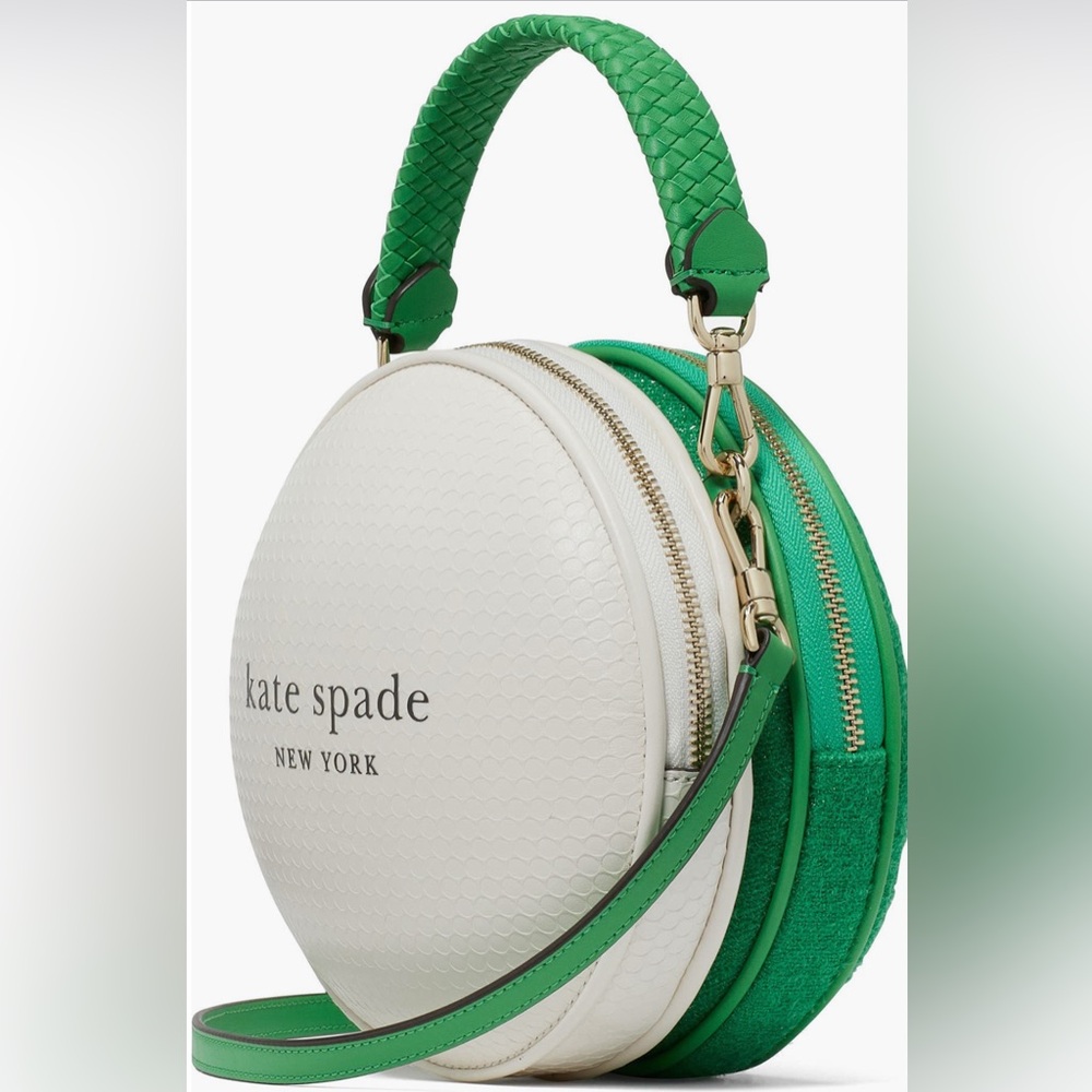 🔥 SALE !!!!!! KATE SPADE NEW YORK TEE TIME TEXTURED CROSSBODY BAG - NWT - Picture 2 of 4